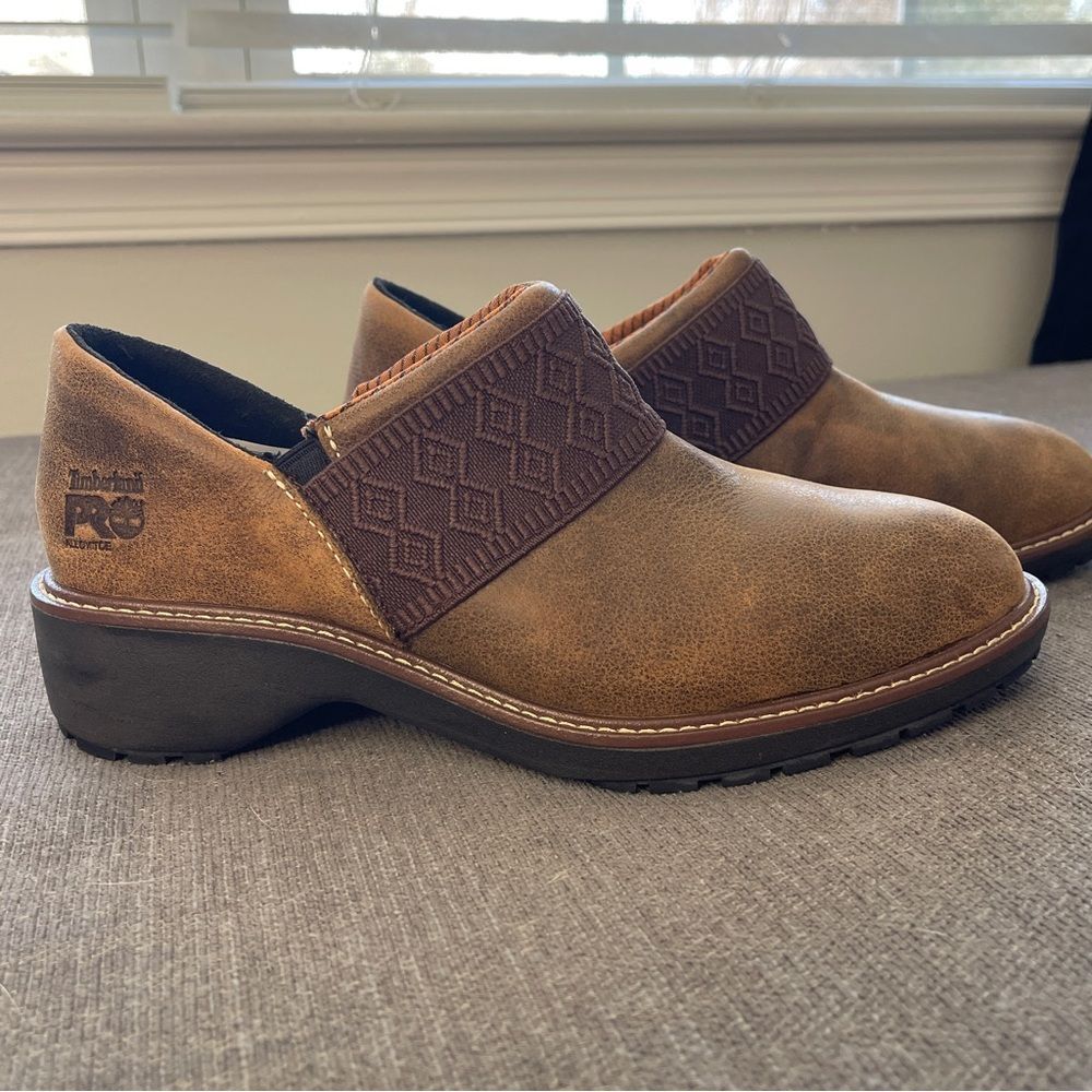 Timberland PRO Women's Brown Slip-On Work Clog